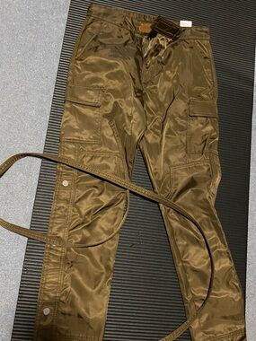 MNML Men's Cargo Pants in Olive Brown